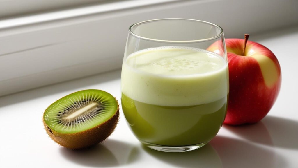 Jus kiwi dan apel